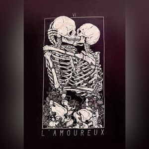 Unisex Grunge Skeleton T-shirt || Medium || Emo